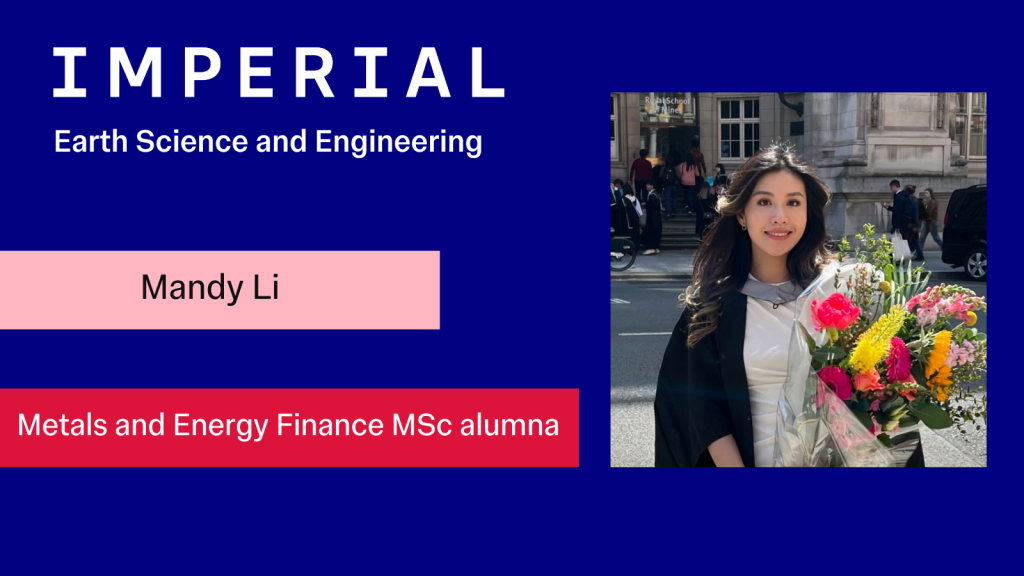 Picture of Mandy Li from graduation, alumna from the Metals and Energy Finance MSc.