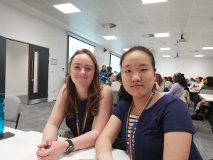 Adèle Julia and Yuqing Wu at CUWiP 2023