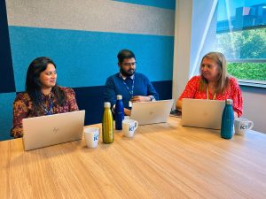 Deepthi Alex, Darshan Vigneswara and Michele Barritt