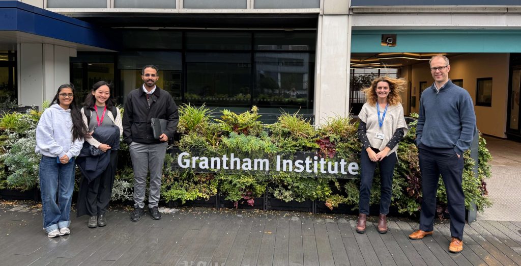 Student auditors with Grantham Institute staff during their Green Impact audit
