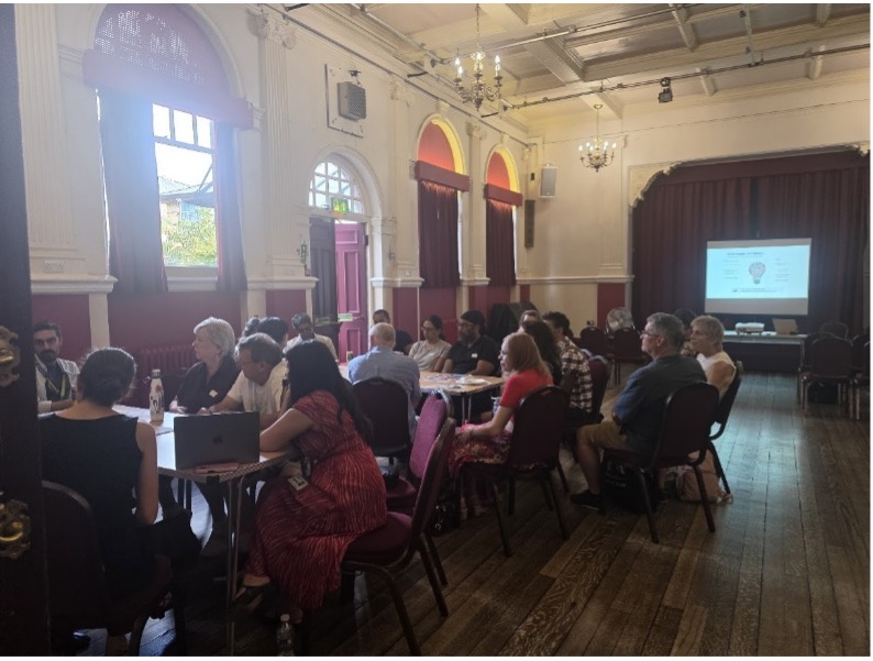 Patients attending small group sessions with members of the multi-disciplinary team.