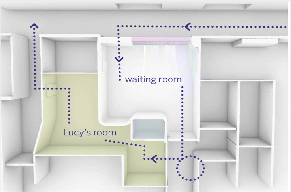 Map of the new design at the Imperial Breast Unit