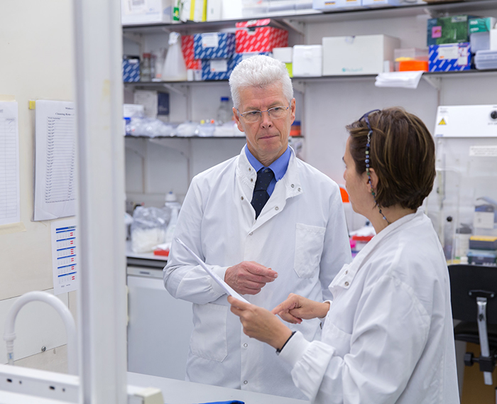 Professor Graham Taylor and colleague at Imperial College London