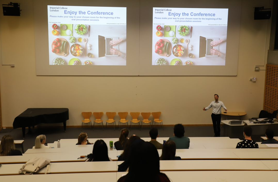 Dr Aaron M. Lett, Director of the Food Student Research Network, providing a plenary talk and officially launching the Food Student Research Network.
