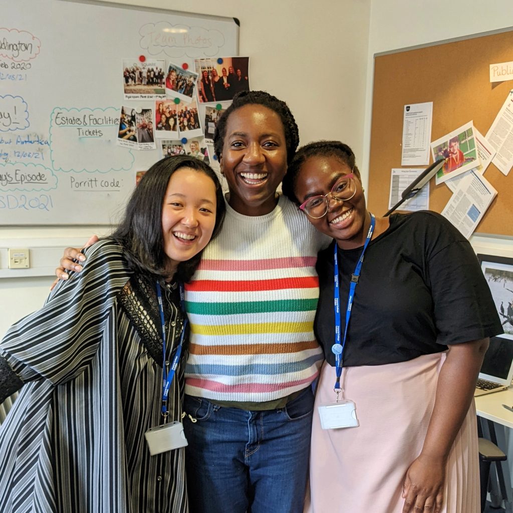 Clarissa Gardner and trainees from the Julia Anderson Training Programme