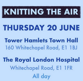 Poplar HARCA pop-up exhibitions of the Knitting the Air project