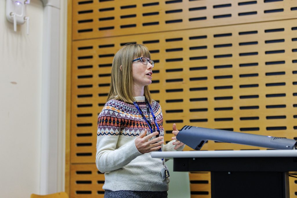 Claire Sweetenham talks about Pathways to Medicine at an Outreach event at Imperial's South Kensington campus