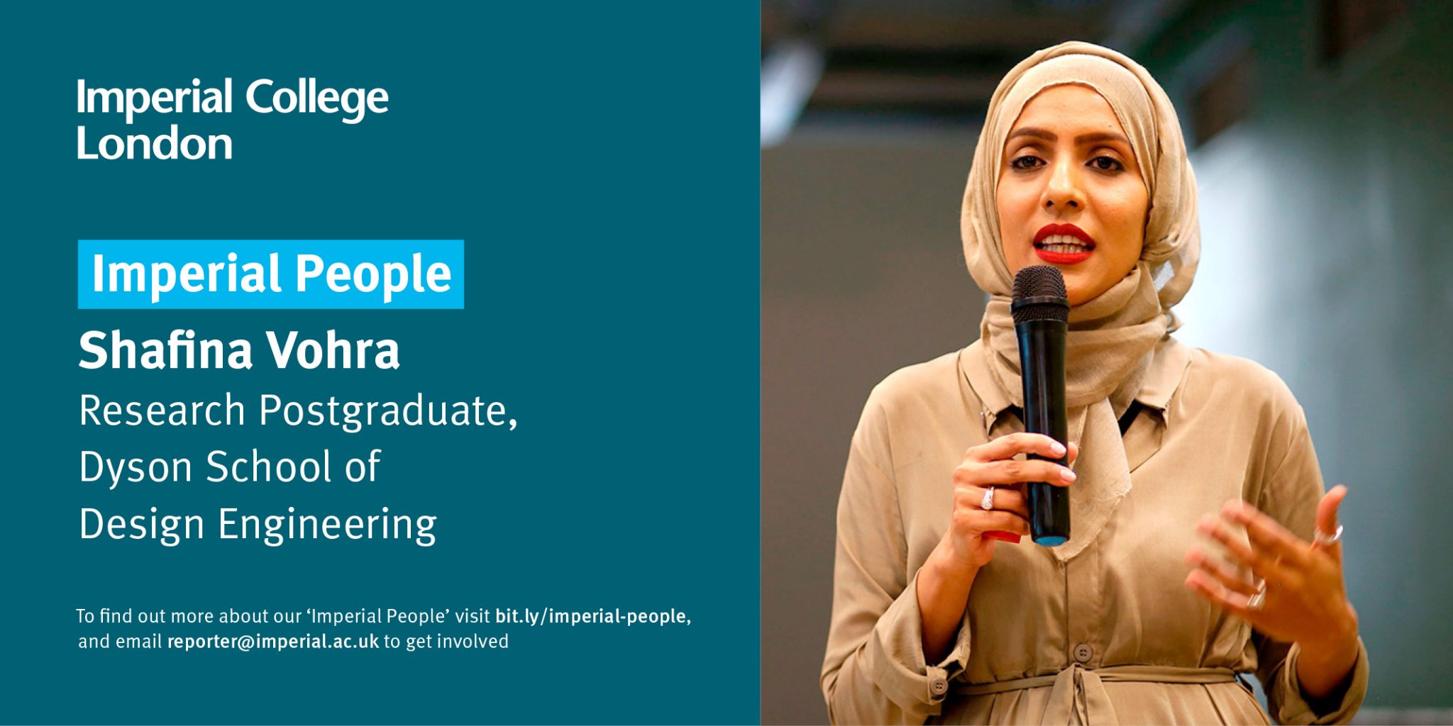 Shafina Vohra, Research Postgraduate, Dyson School of Design ...