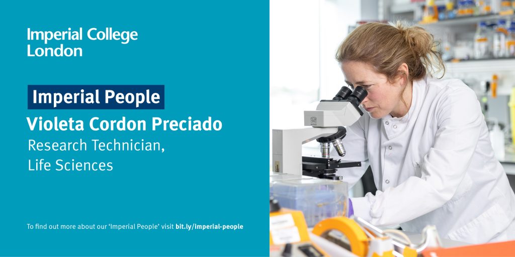 Dr Violeta Cordón Preciado, Research Technician, Life Sciences - Imperial  people