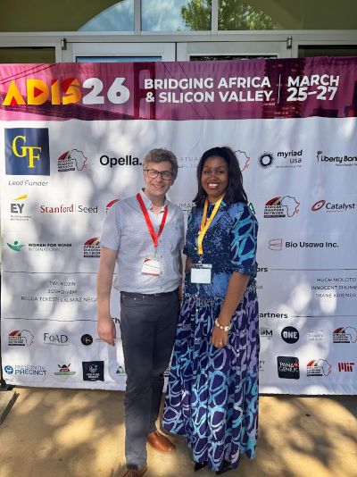 Amma attending the Bridging African and Silicon Valley event