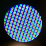 An image of pixels taken through the mini-microscope