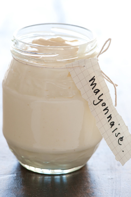 A jar of mayonnaise