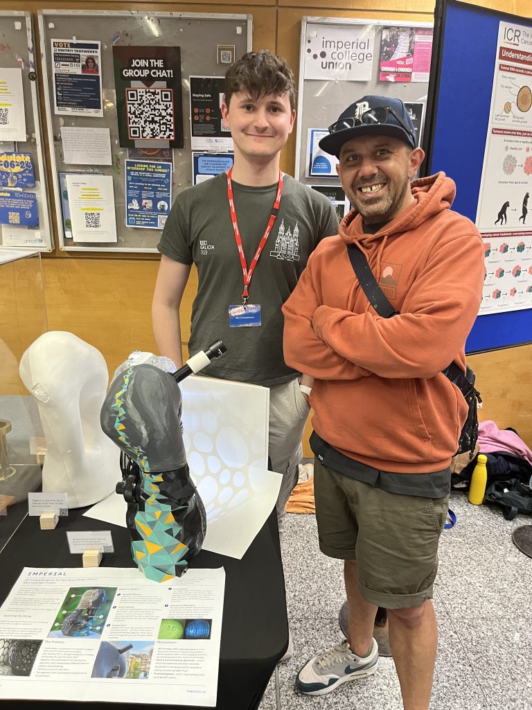 From left to right, Alex Christopherson and David Samuel at the SERCH stand during the Great Exhibition Road Festival in June 2024. (Image credit: Ambrose Taylor)