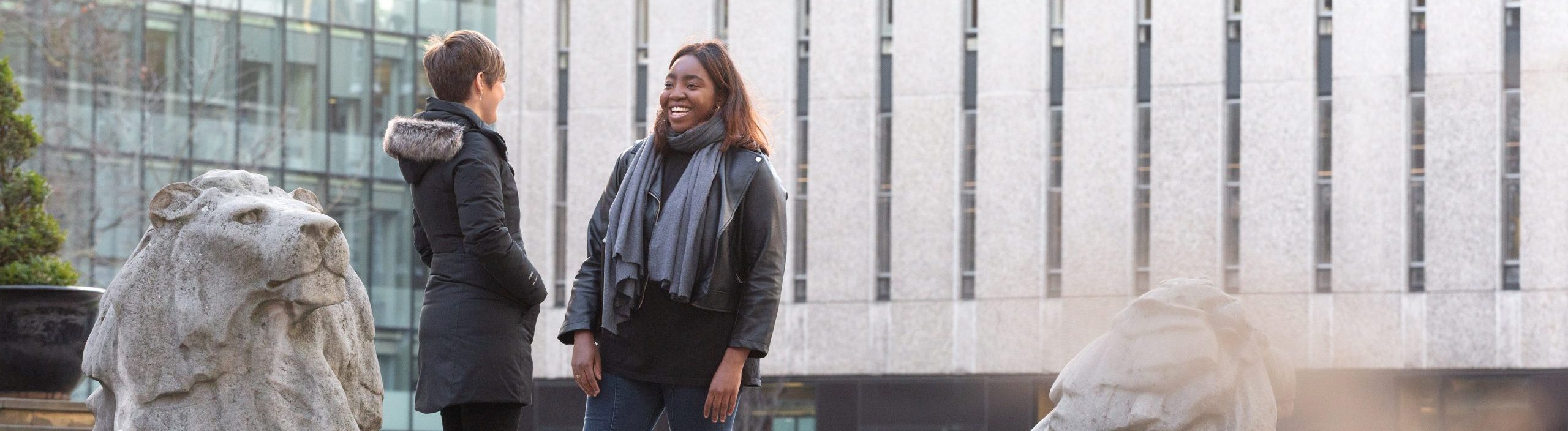 Yasmin Adelekan-Kamara is entering her second year of the Medicine (MBBS) course at Imperial College School of Medicine. Here she is pictured with Abby Bolt for the UG prospectus.