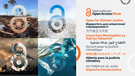 Open Access Week logos with multiple global languages