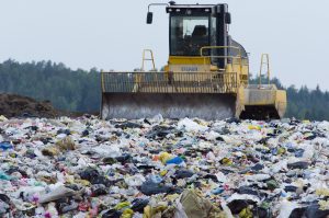 Tractor and landfill 