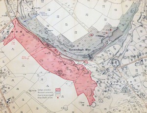 Tywarnhale Mine area map (early 1900's)