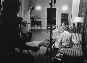 Recording in the sitting room of the Rector's flat at 170 Queen's Gate in 1978