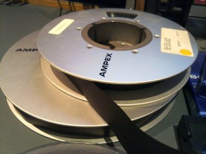 The Ampex one inch open spool 'A' format tape